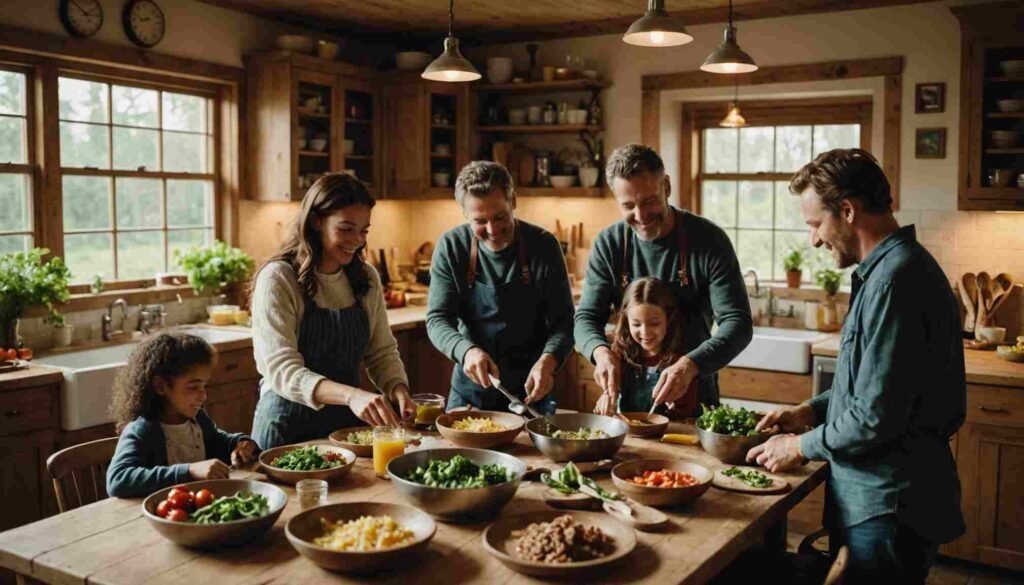 Préparer des repas ensemble : un moment de partage familial