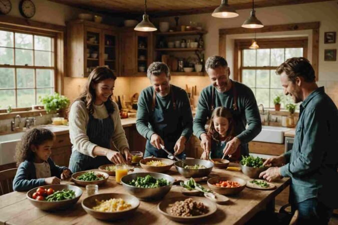 Préparer des repas ensemble : un moment de partage familial