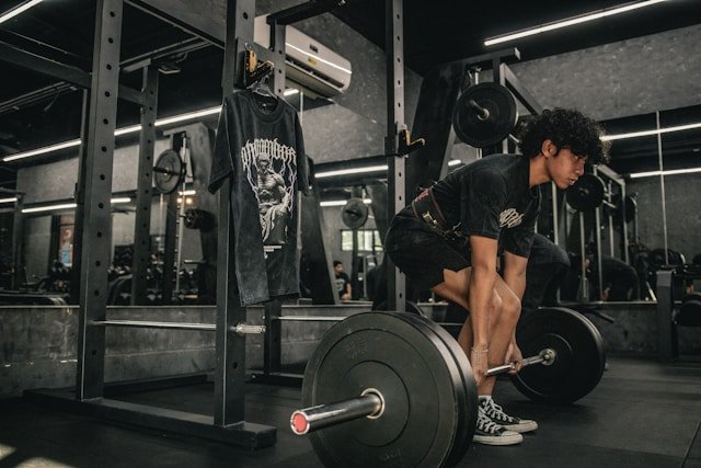 Musculation avec haltère