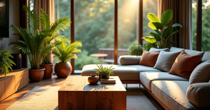 Créer un espace harmonieux avec des matériaux naturels