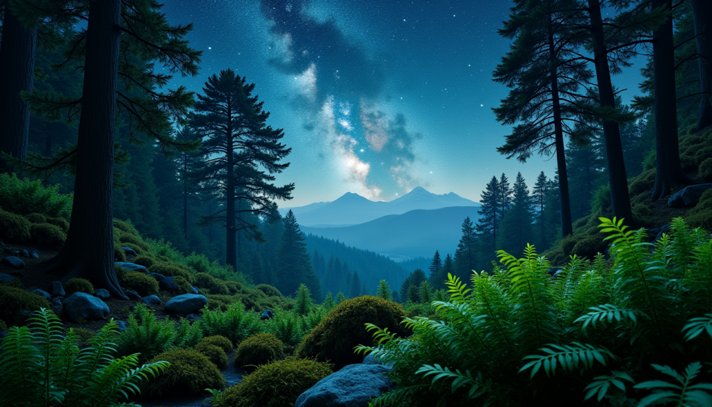Explorez l'harmonie entre la nature et le cosmos