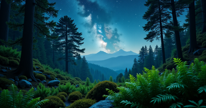 Explorez l'harmonie entre la nature et le cosmos