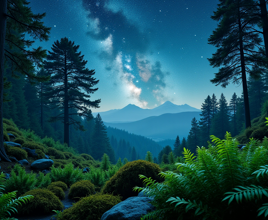Explorez l'harmonie entre la nature et le cosmos