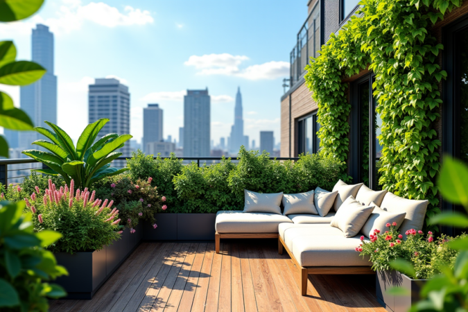 Comment aménager une terrasse végétalisée