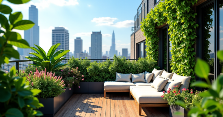 Comment aménager une terrasse végétalisée
