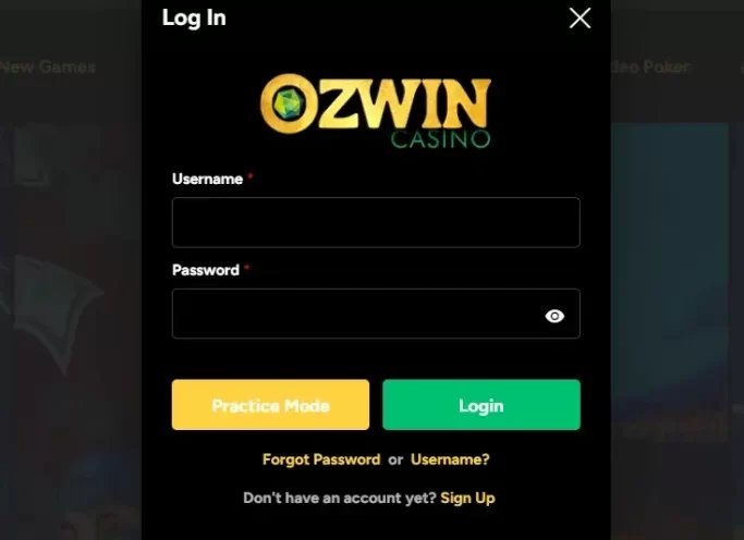 Ozwin casino login in Australia